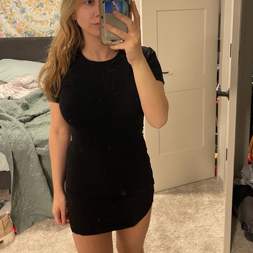 Scuba Hem Bodycon Dress